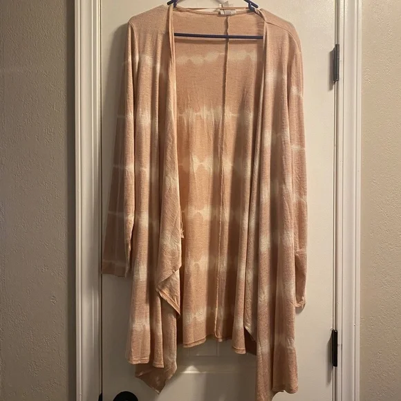 Knox Rose - Blush Tie Dye Cardigan - Size XXL - Picture 2 of 3